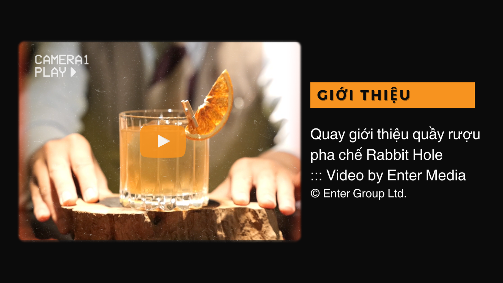 Quay giới thiệu quầy rượu pha chế Rabbit Hole