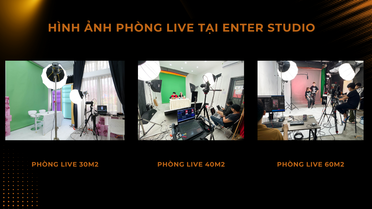 Hình ảnh phòng livestream tại Enter Studio